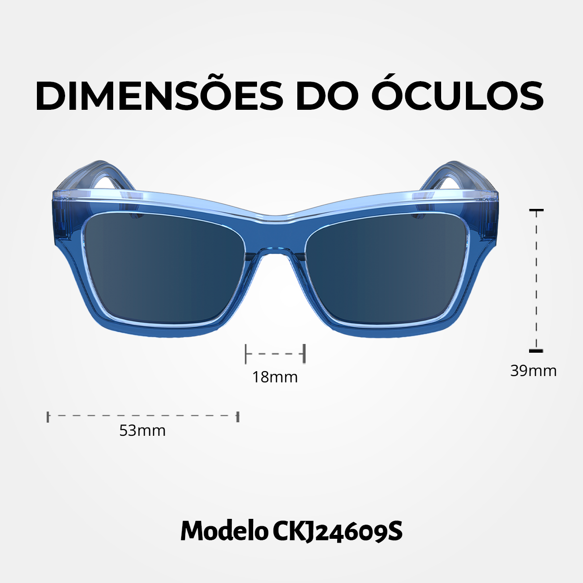 Óculos de Sol Calvin Klein jeans 24609S Blue
