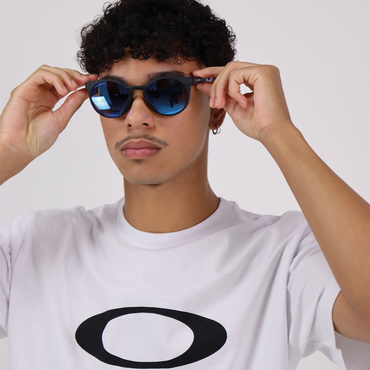 Óculos de Sol Oakley Hstn Black Prizm Sapphire Polarizado