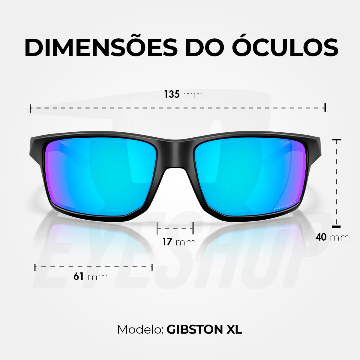 Óculos de Sol Oakley Gibston XL Matte Black Prizm Sapphire