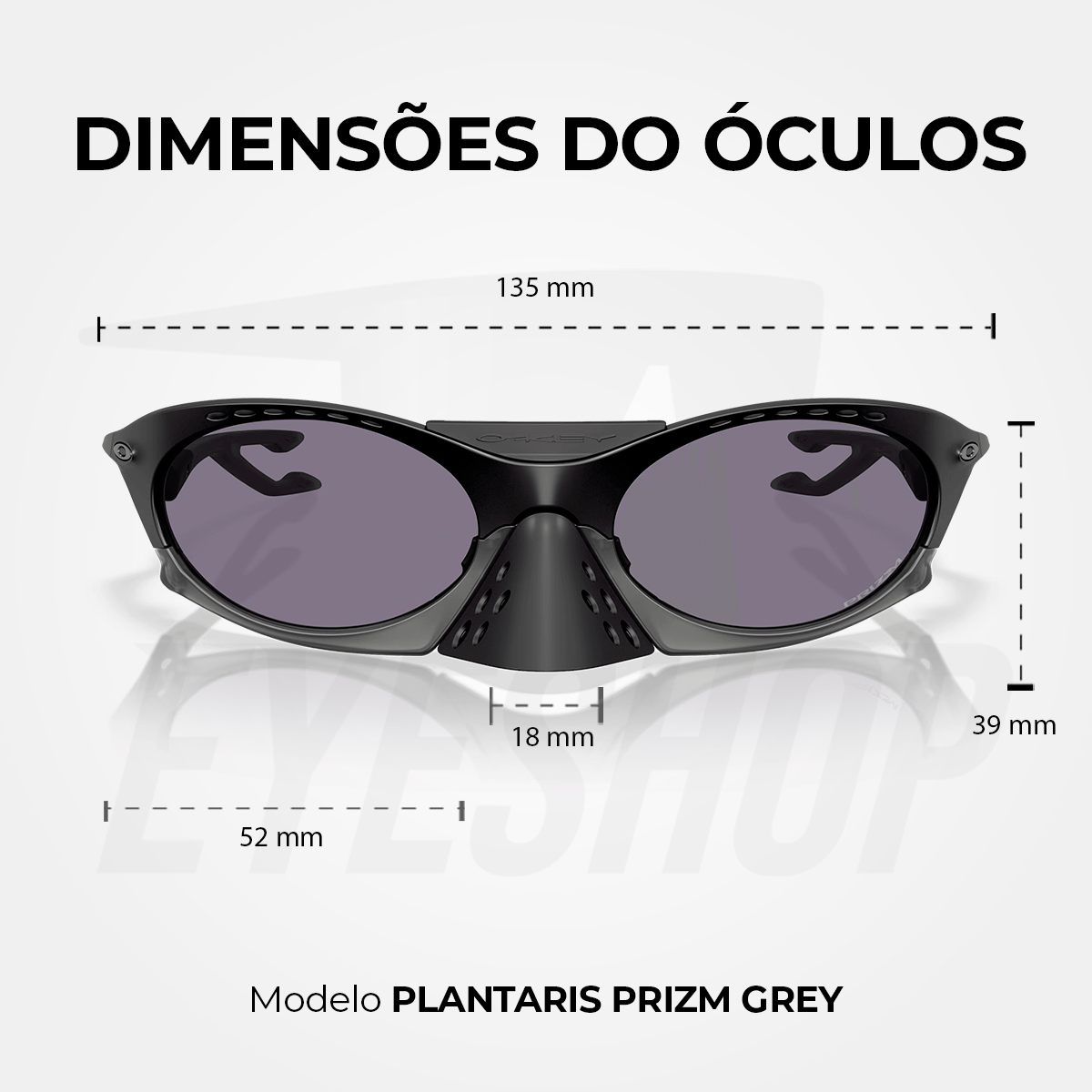 Óculos de Sol Oakley Plantaris Matte Black Prizm Grey