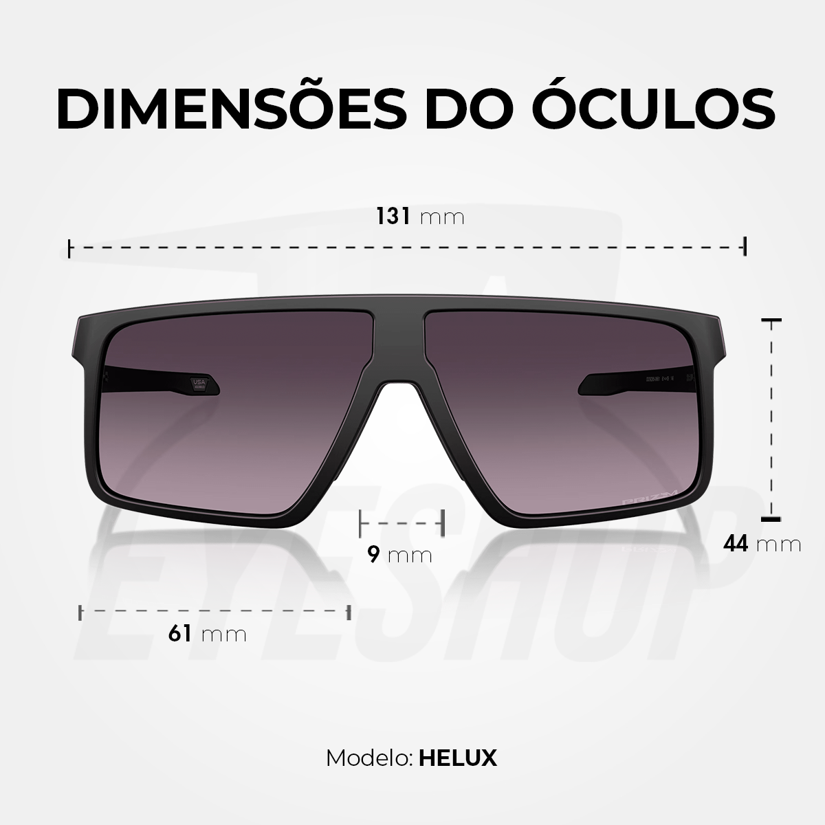 Óculos de Sol Oakley Helux Matte Black Prizm Grey Gradient