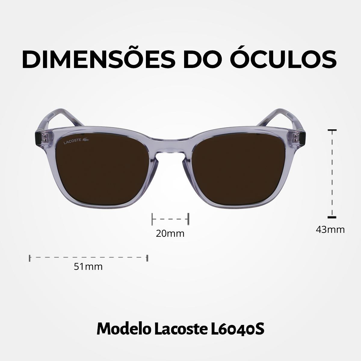 Óculos de Sol Lacoste 6040S Gray