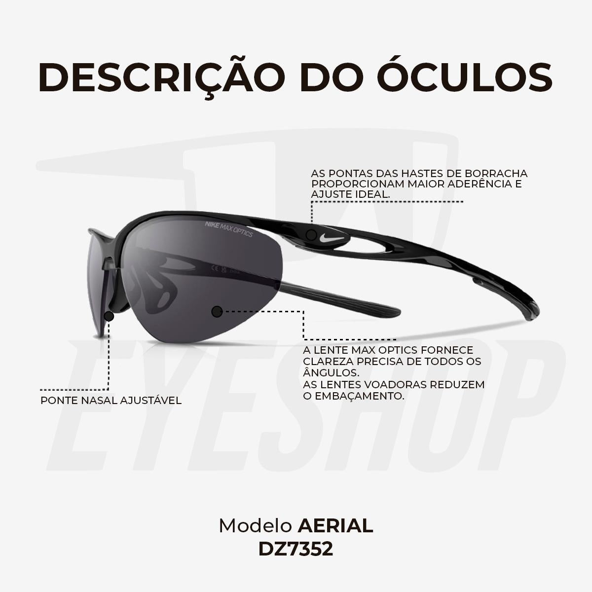 Óculos de Sol Nike Aerial DZ7352 Black