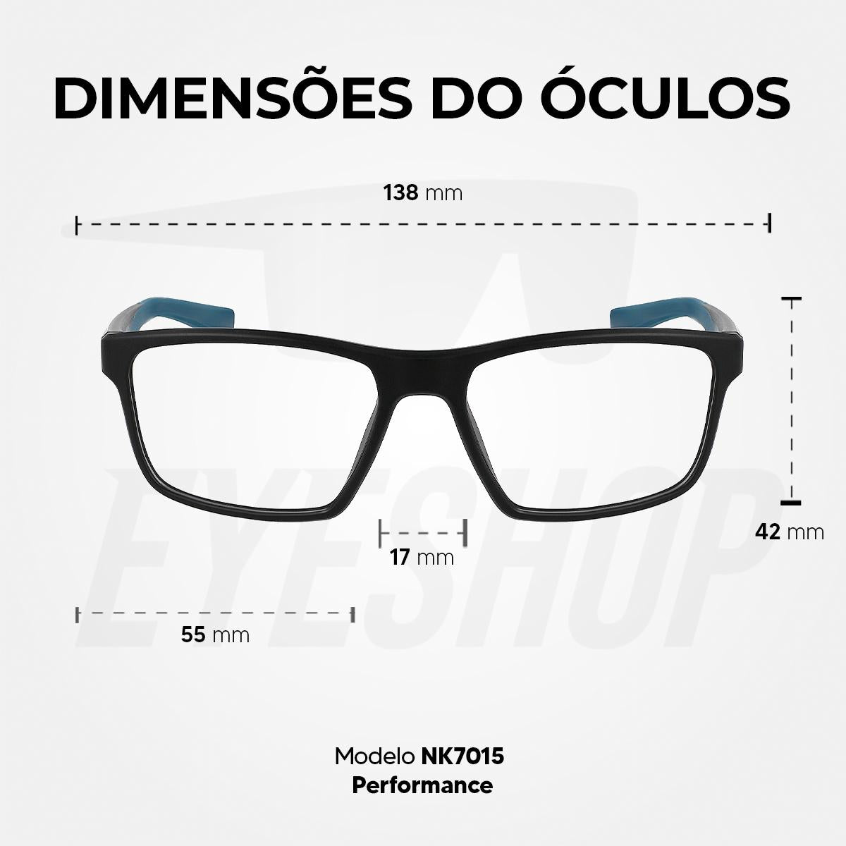 Óculos de Grau Nike 7015 Blue