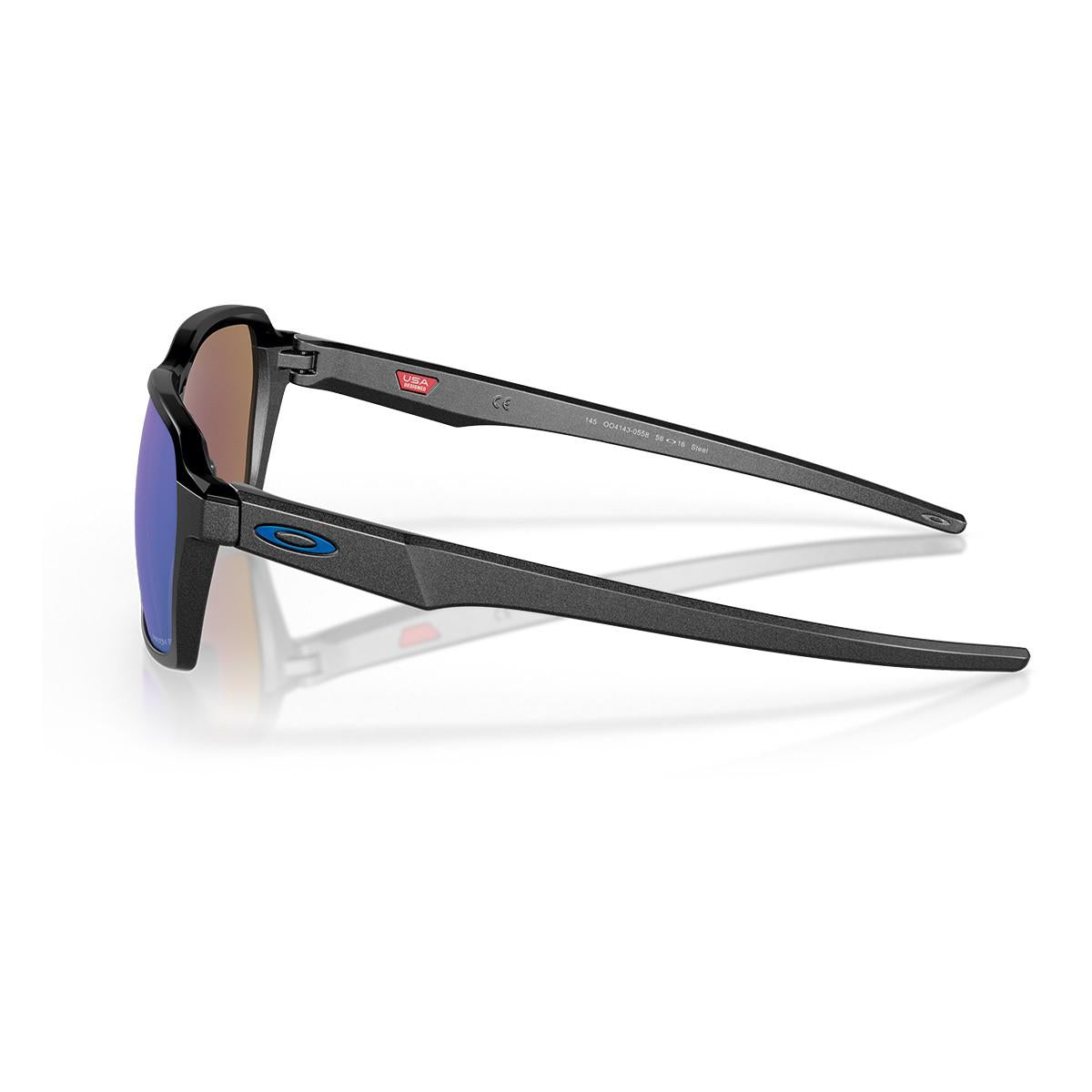 Óculos De Sol Oakley Parlay Steel Prizm Sapphire Polarizado