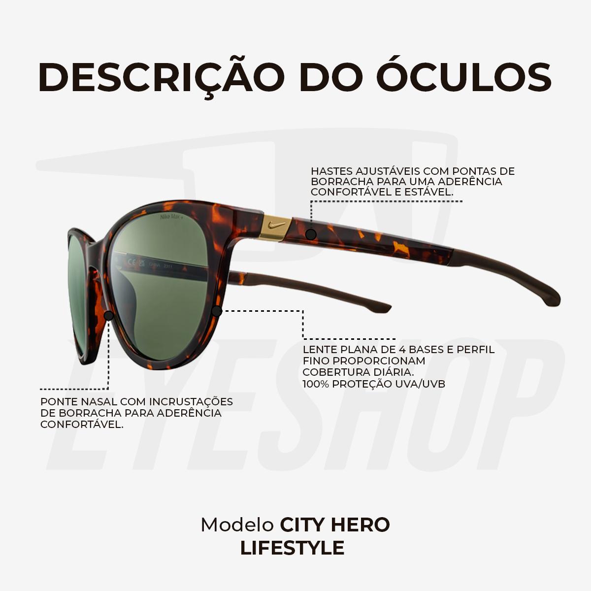 Óculos de Sol Nike City Hero EV24006 Tortoise Green