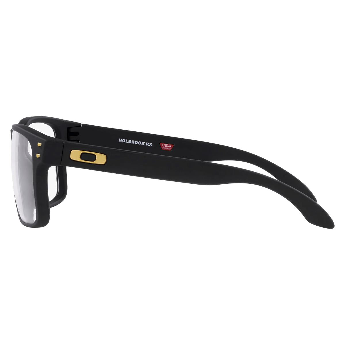 Óculos Para Grau Oakley Holbrook Rx Satin Black Gold Pin