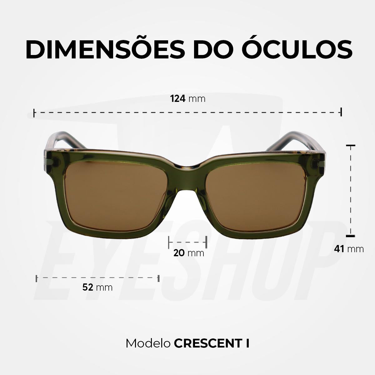 Óculos de Sol Nike Crescent I EV 24017 Medium Olive Green