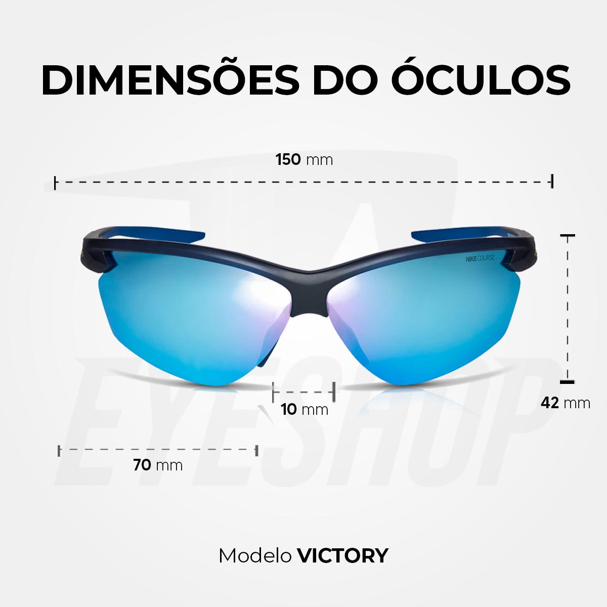 Óculos de Sol Nike Victory DV2144 Matte Obsidian Blue Mirror