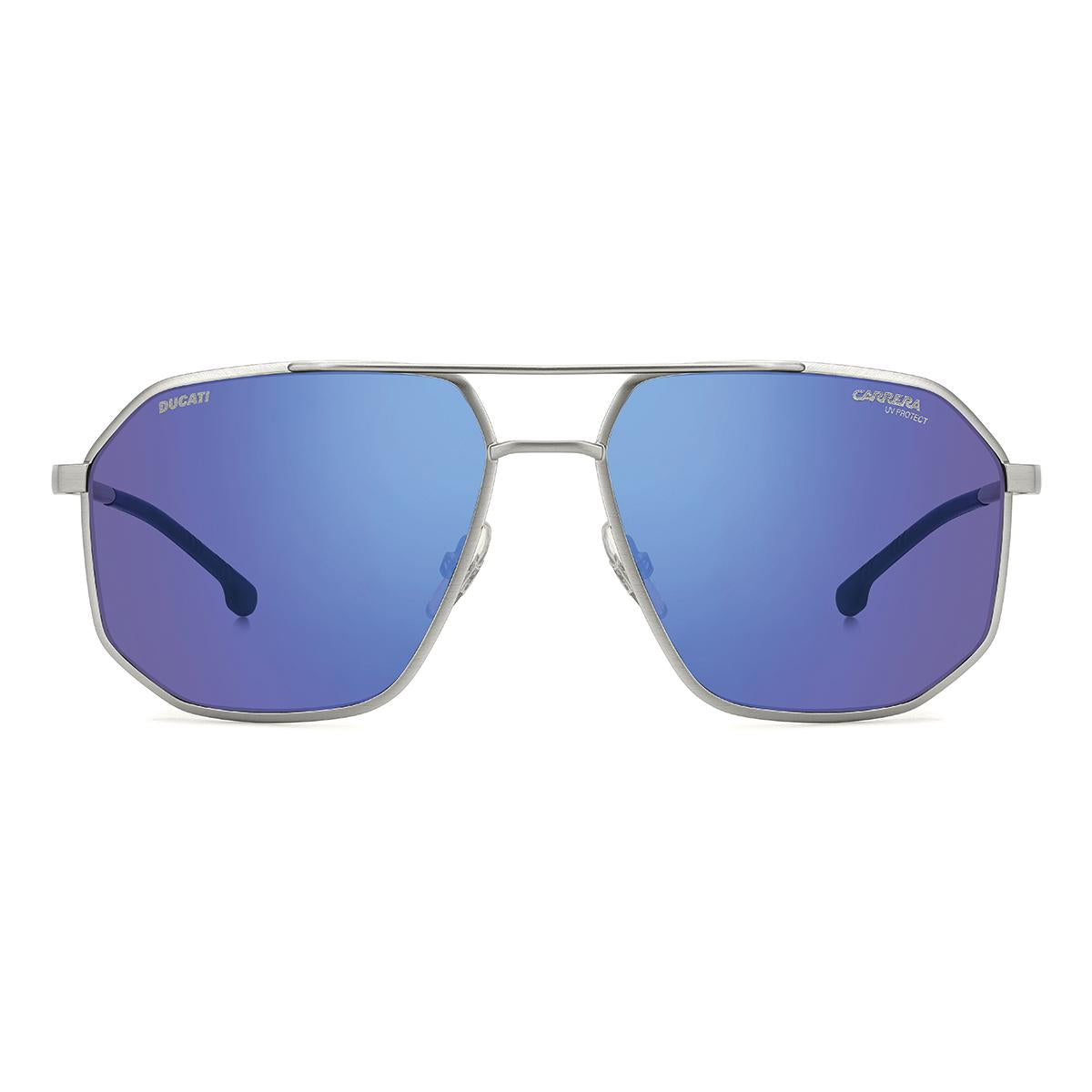 Óculos de Sol Carrera Ducati 037S Matte Palladium Silver Blue Mirror