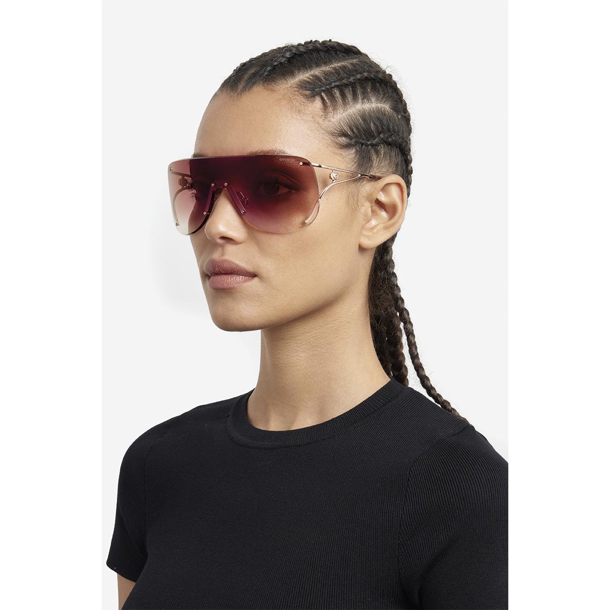 Óculos de Sol Carrera 3006S Gold Cooper Brown Shaded Blue Mirror