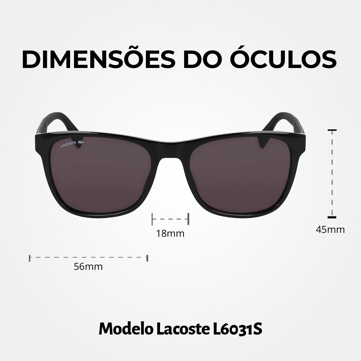 Óculos de Sol Lacoste 60301S Black