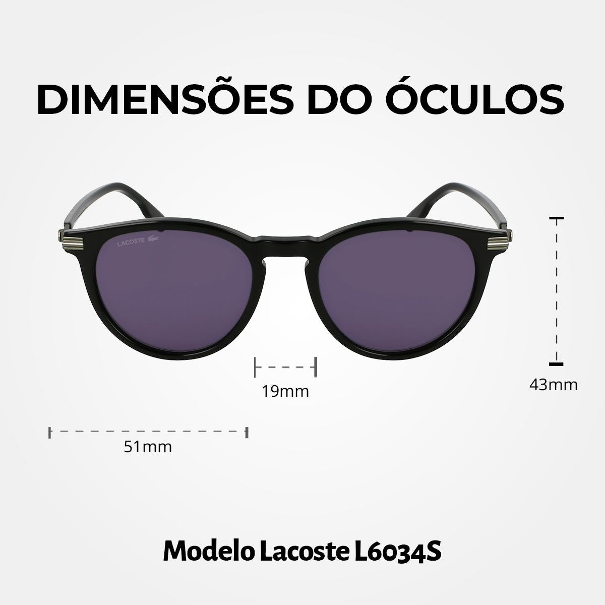 Óculos de Sol Lacoste 6034S Black