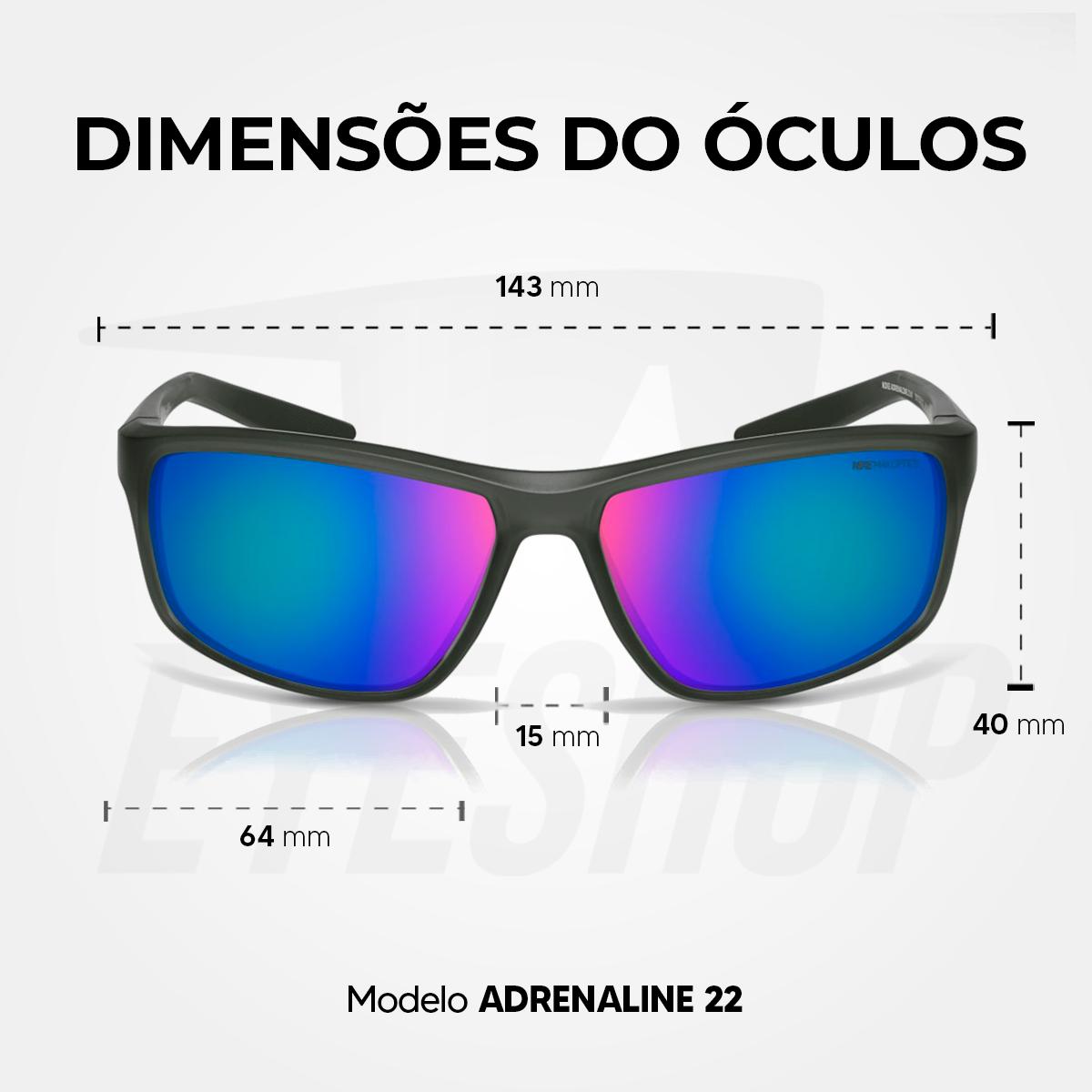 Óculos de Sol Nike Adrenaline 22 DV2155 Matte Black Green Mirror