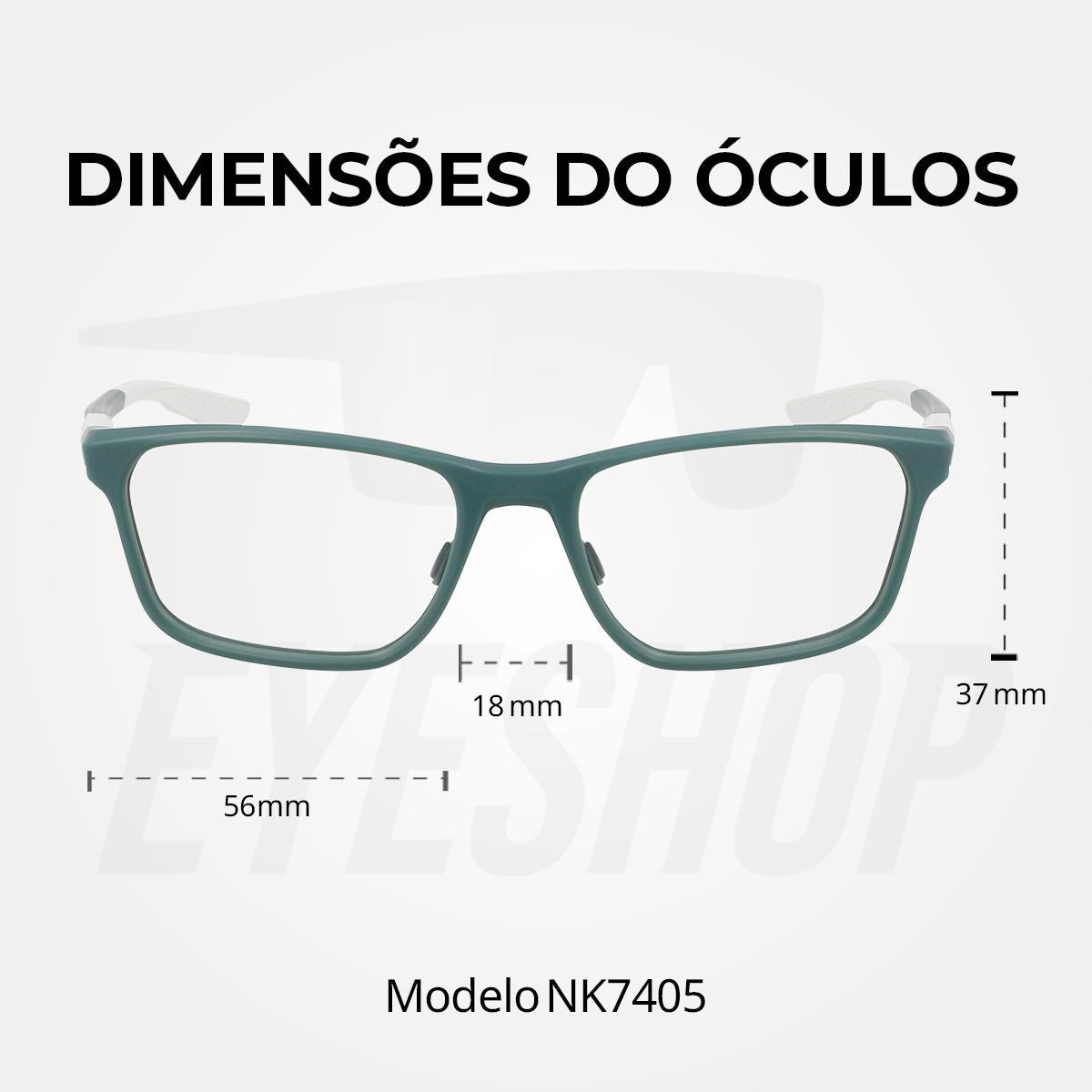 Óculos de Grau Nike 7405 Matte Vintage Green