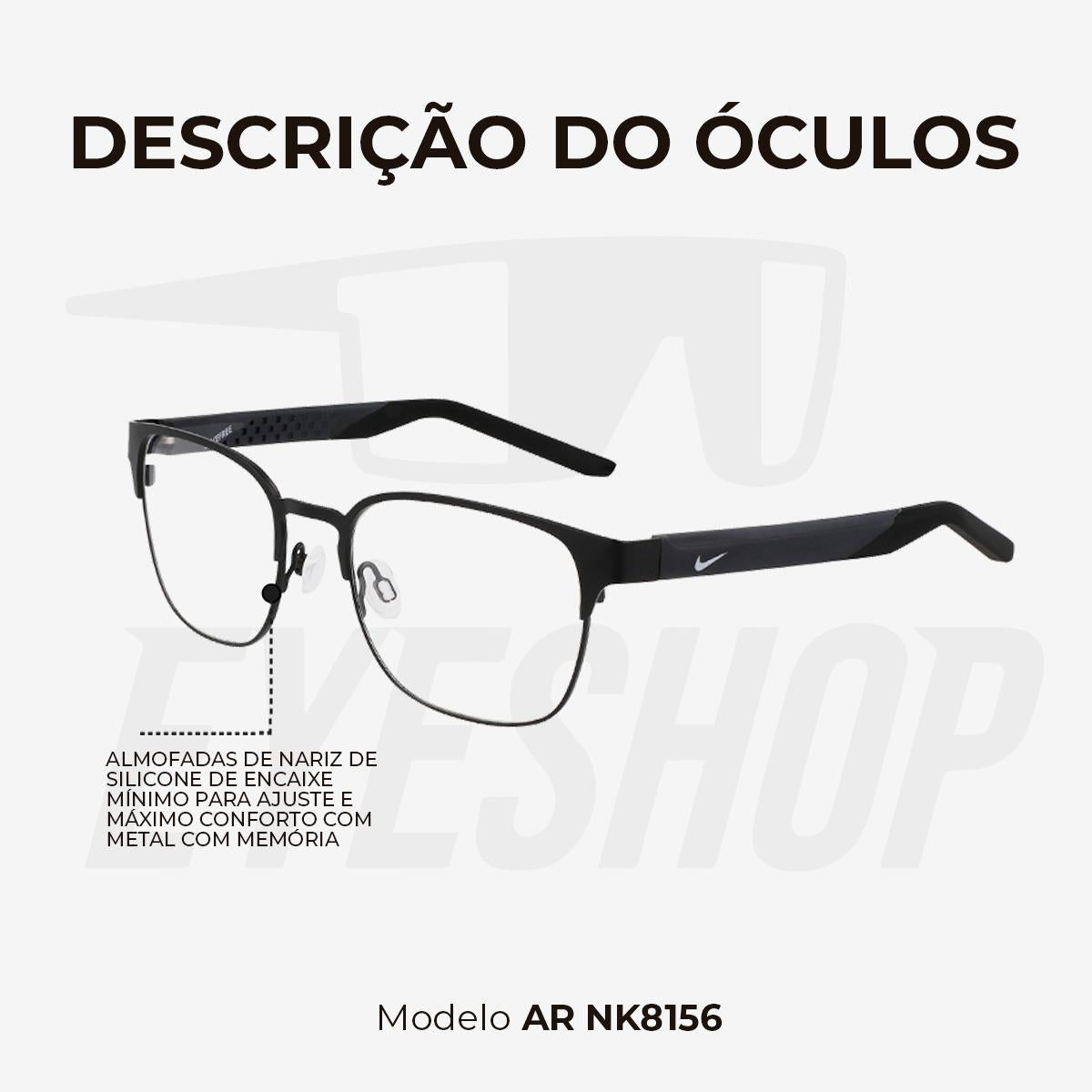 Óculos de Grau Nike 8156 Black