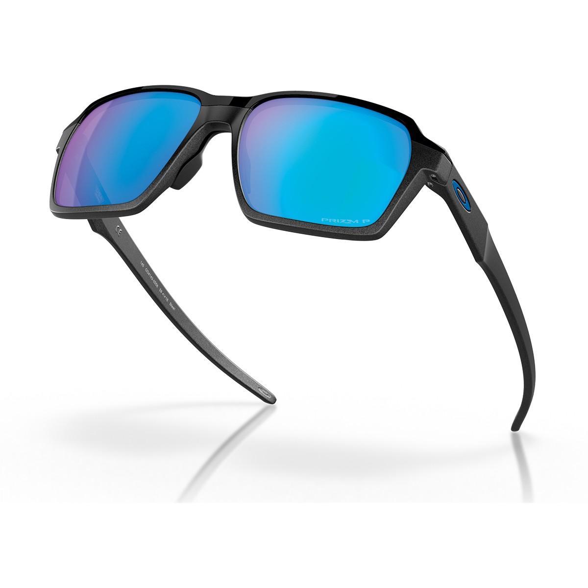 Óculos De Sol Oakley Parlay Steel Prizm Sapphire Polarizado