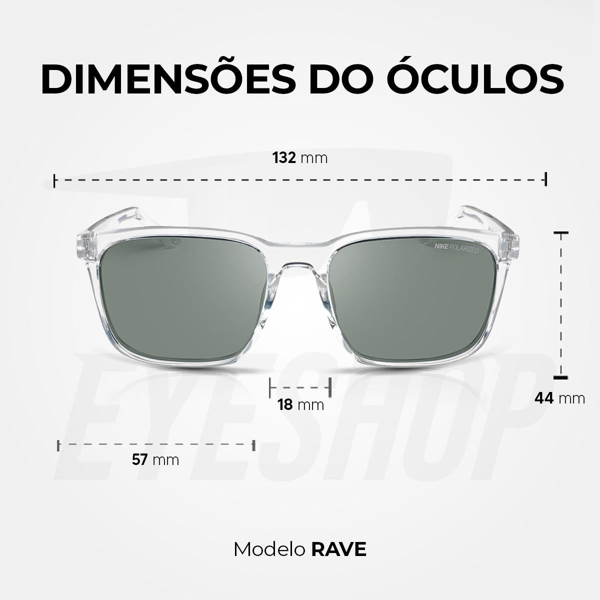 Óculos de Sol Nike Rave FD 1849 Clear Green Polarizado
