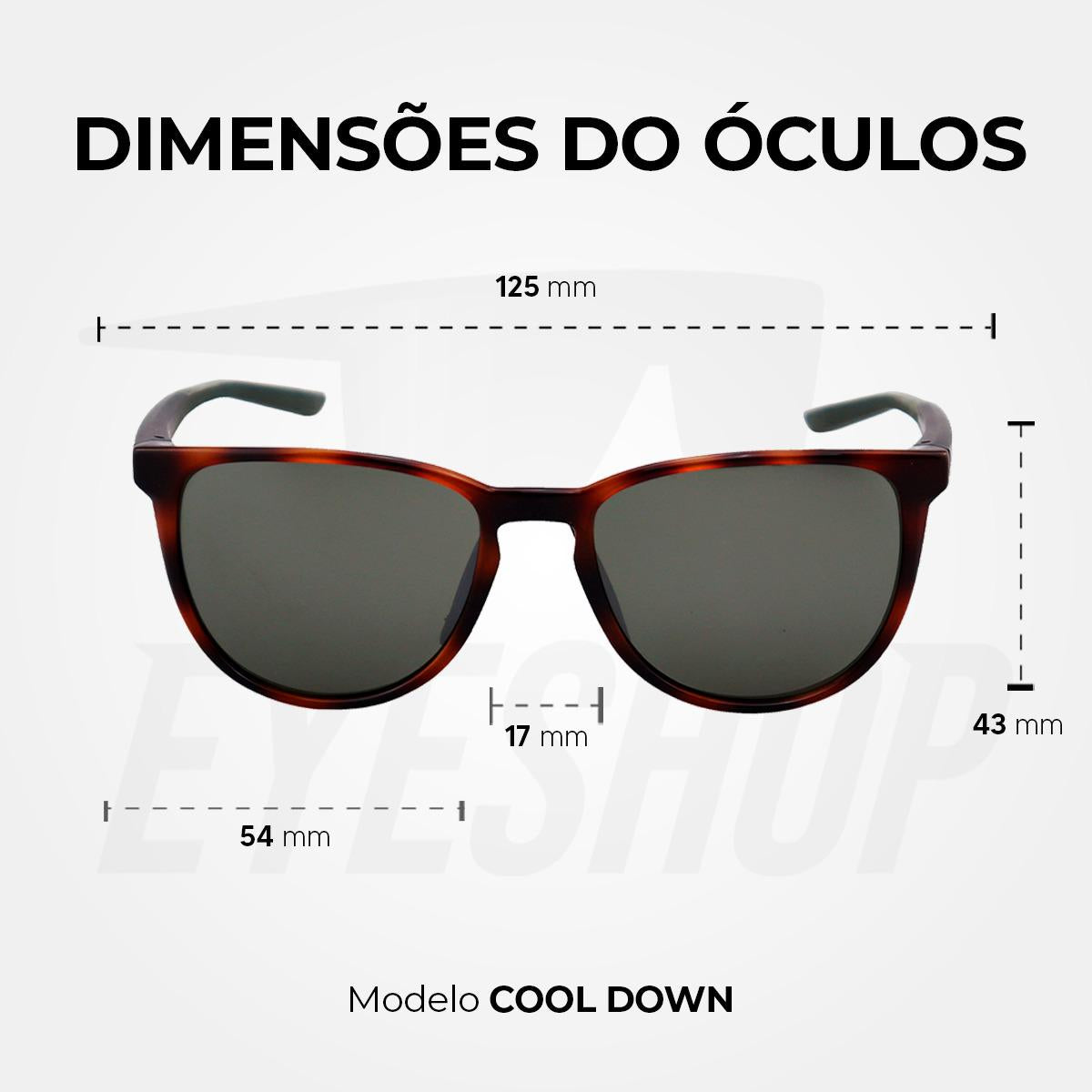 Óculos de Sol Nike Cool Down DV2287 Tortoise Silver Flash