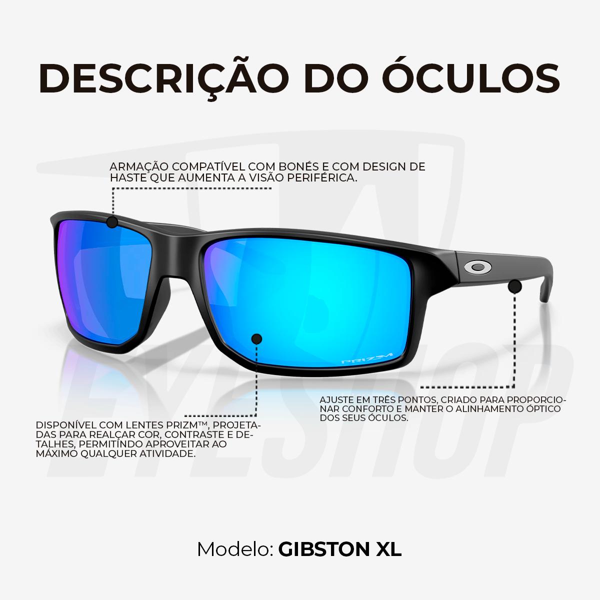 Óculos de Sol Oakley Gibston XL Matte Black Prizm Sapphire