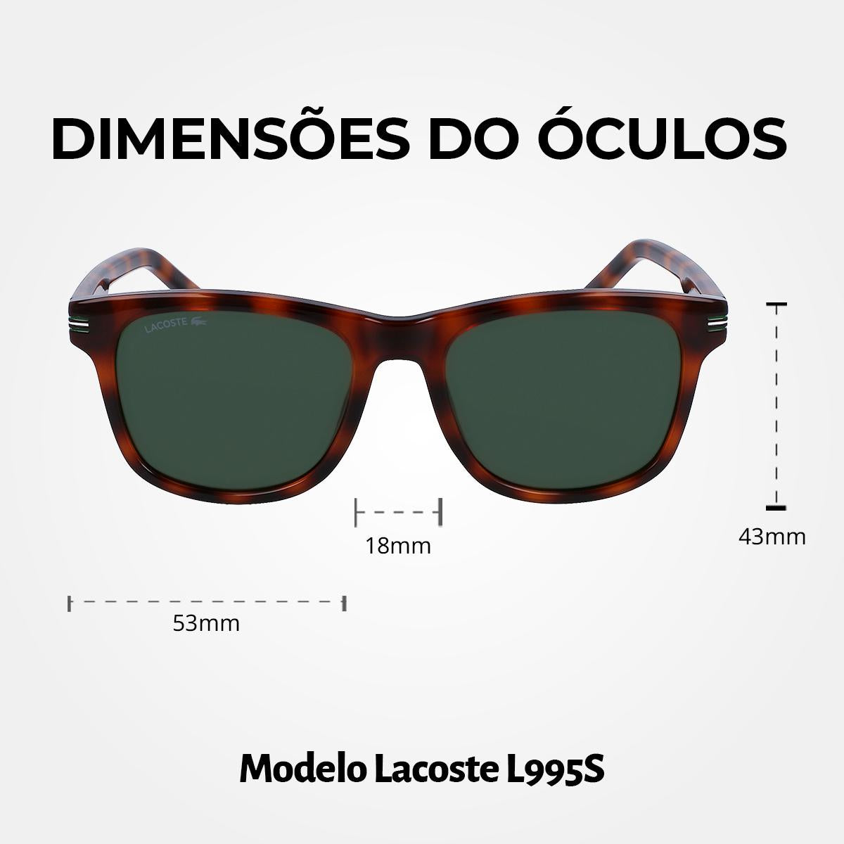 Óculos de Sol Lacoste 995S Havana