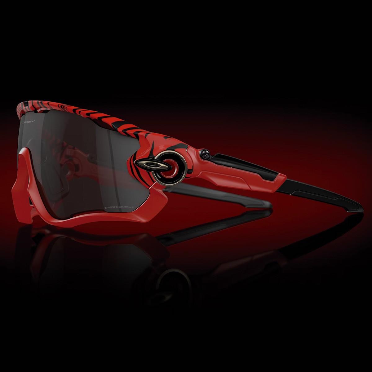 Óculos de Sol Oakley Jawbreaker Red Tiger Lente Prizm Black