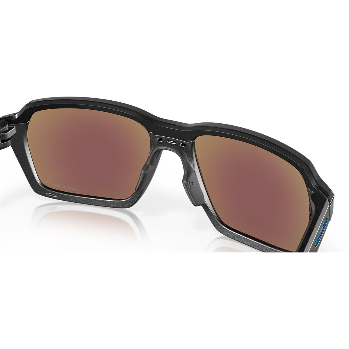 Óculos De Sol Oakley Parlay Steel Prizm Sapphire Polarizado