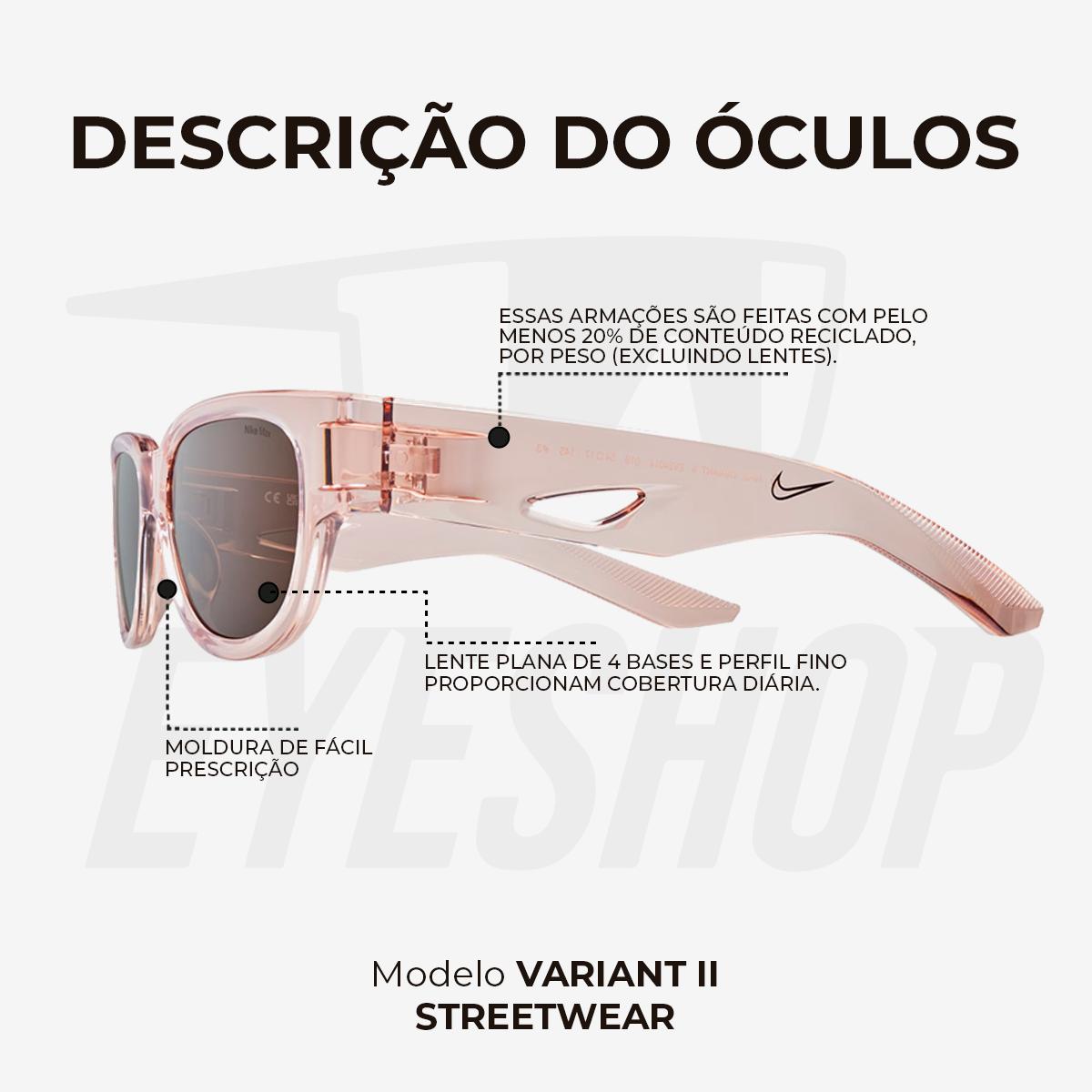 Óculos de Sol Nike Variant II EV2404 Platinum Violet Mauve