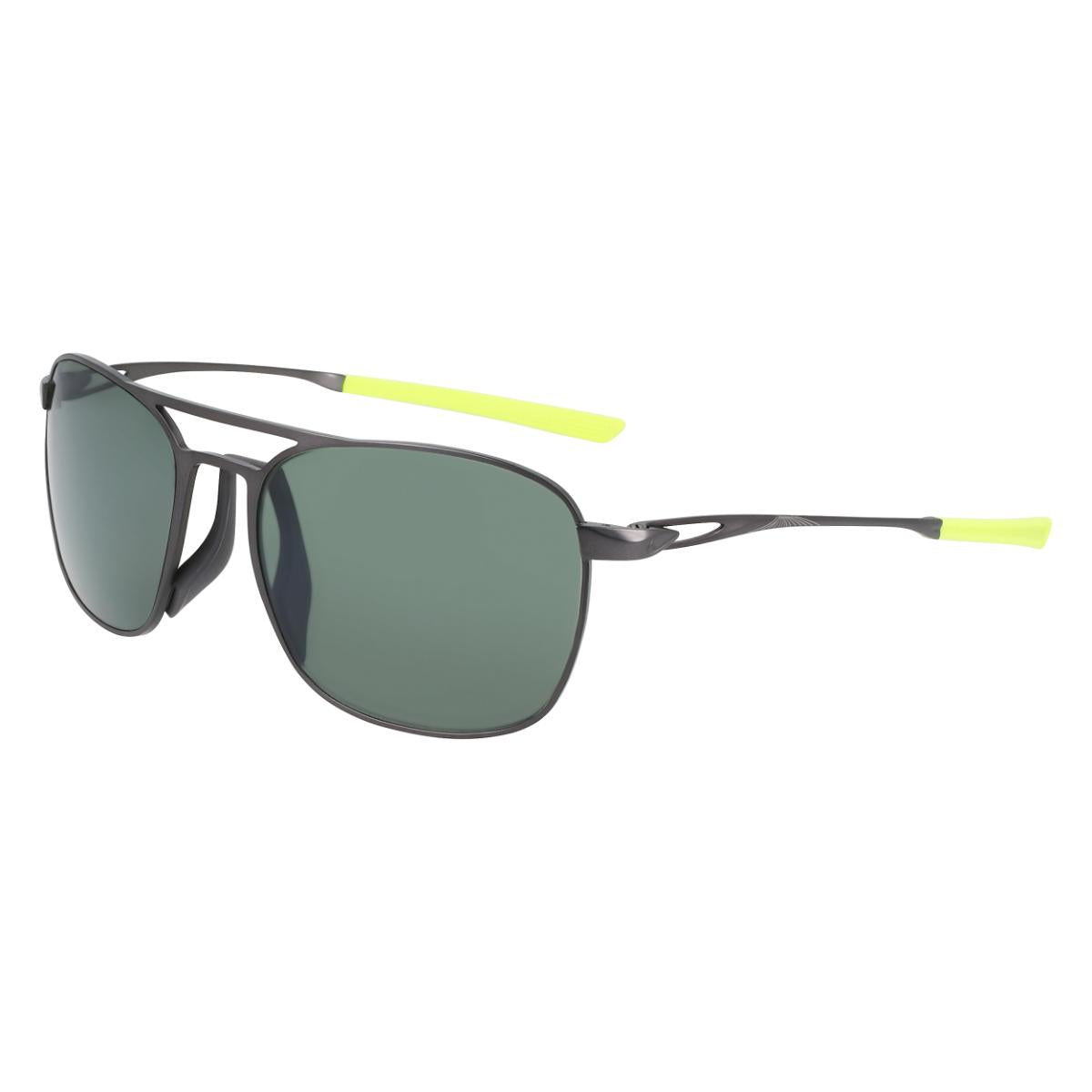 Óculos Sol Nike Ace Driver EV24010 Satin Gunmetal Green Polarized