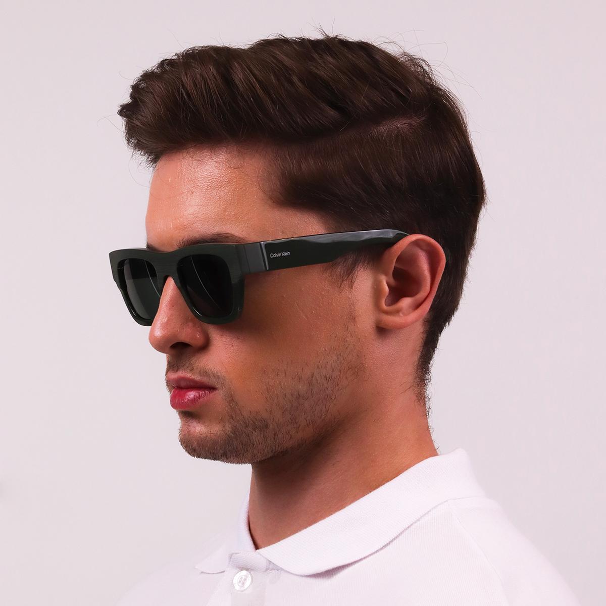 Óculos de Sol Calvin Klein 24510S Green Solid Green