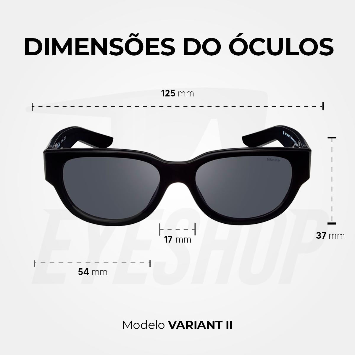 Óculos de Sol Nike Variant II EV24014 Black Grey