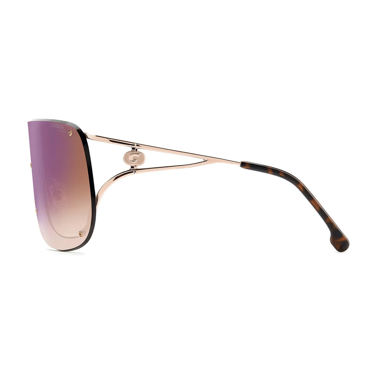 Óculos de Sol Carrera 3006S Gold Cooper Brown Shaded Blue Mirror