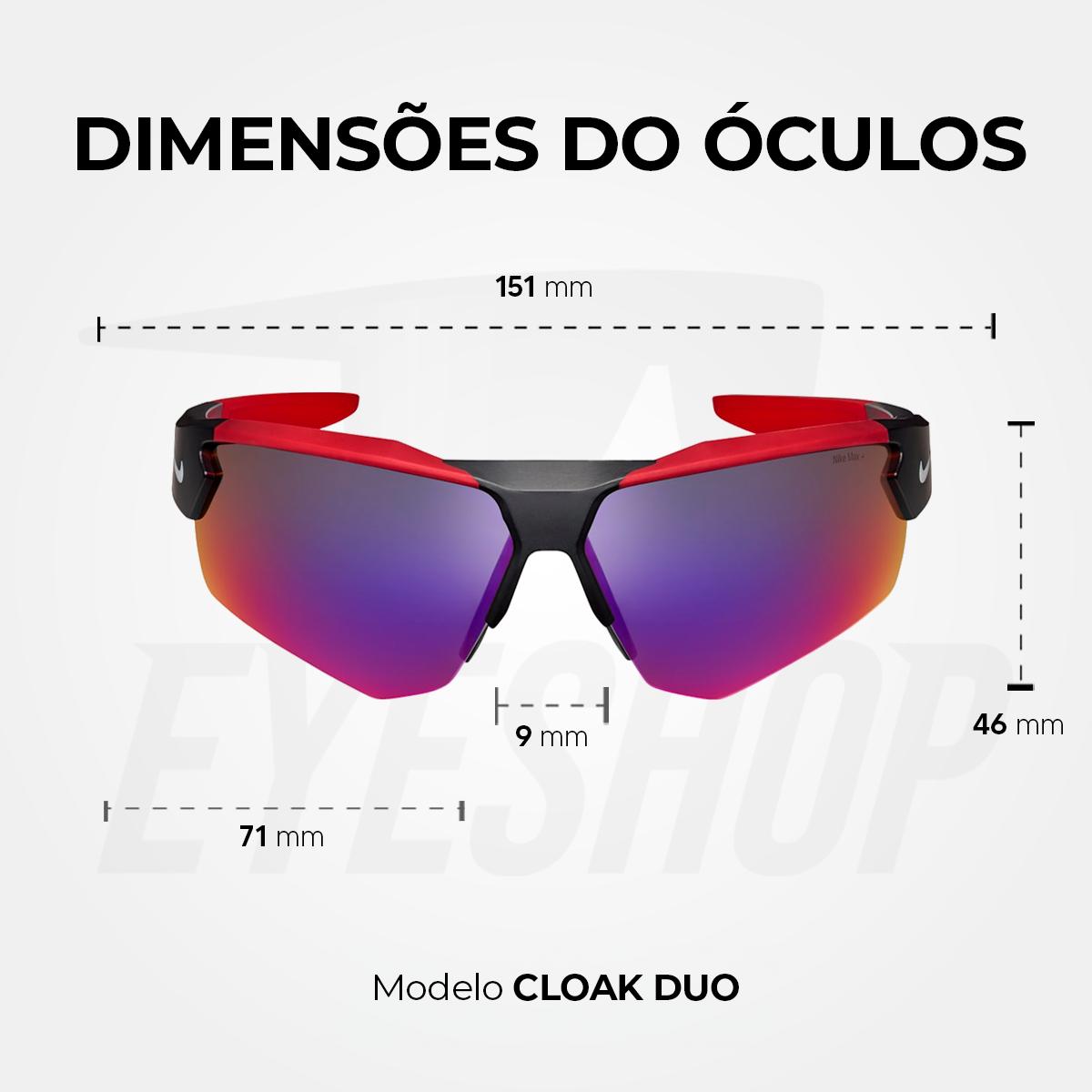 Óculos de Sol Nike Cloak DUO EV24037 Matte Black Field Tint