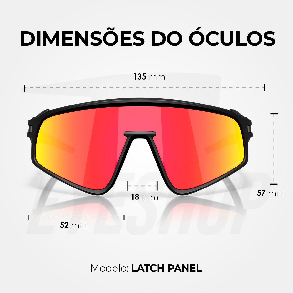 Óculos de Sol Oakley Latch Panel Matte Black Prizm Ruby