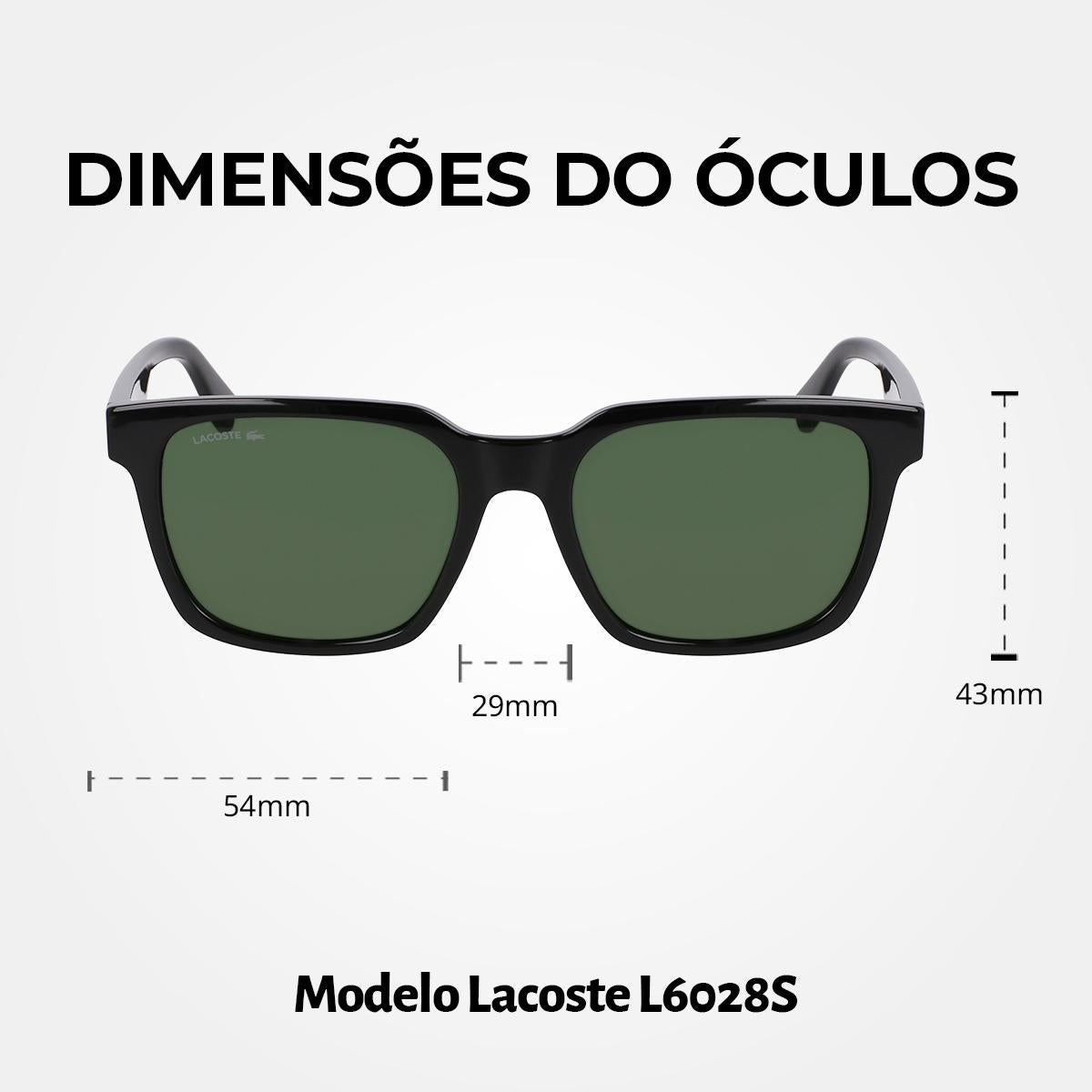 Óculos de Sol Lacoste 6028S Black