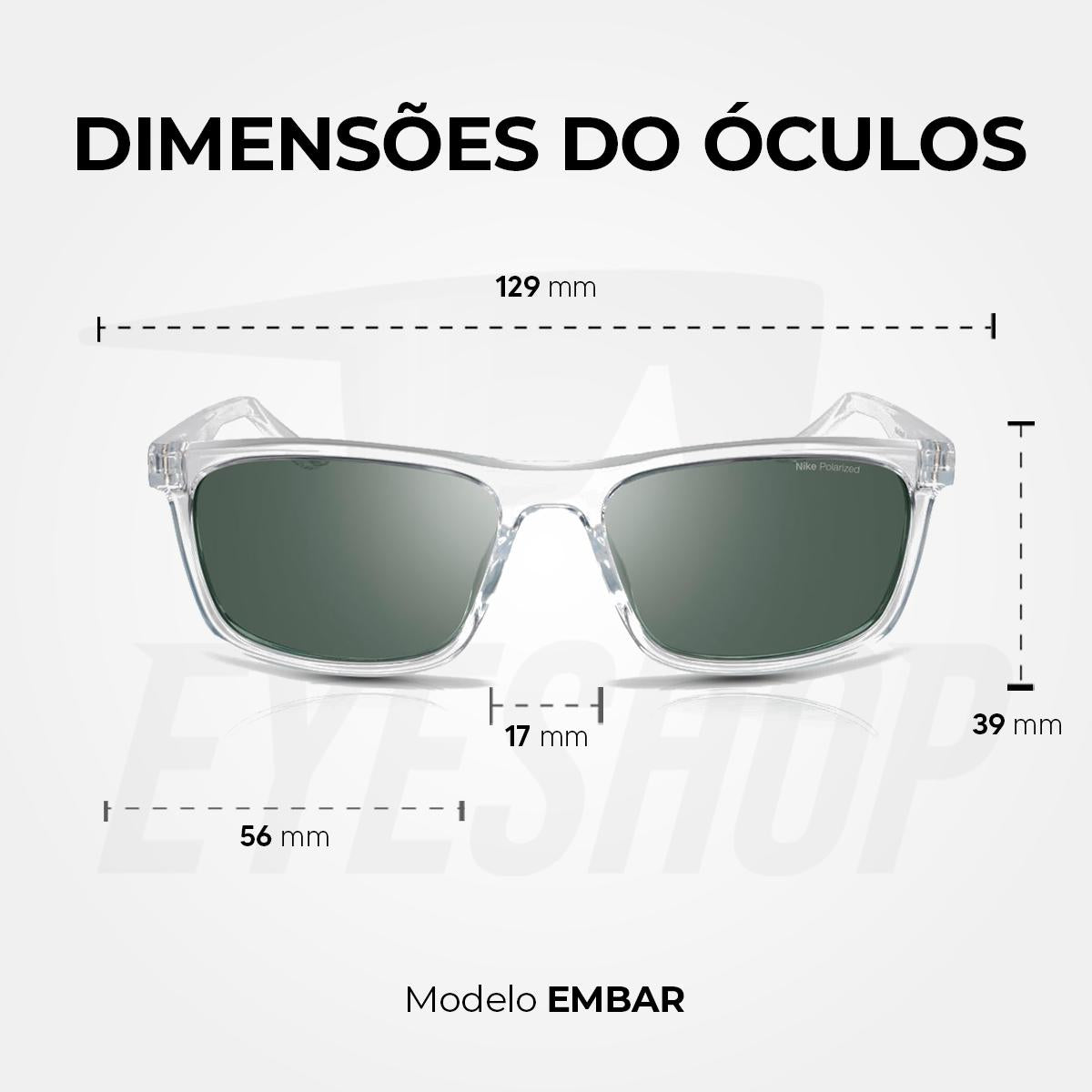 Óculos de Sol Nike Embar FV2409 Clear Polarizado
