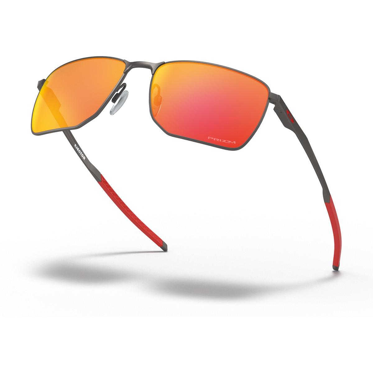 Oculos De Sol Oakley Ejector Gun Metal Prizm Ruby