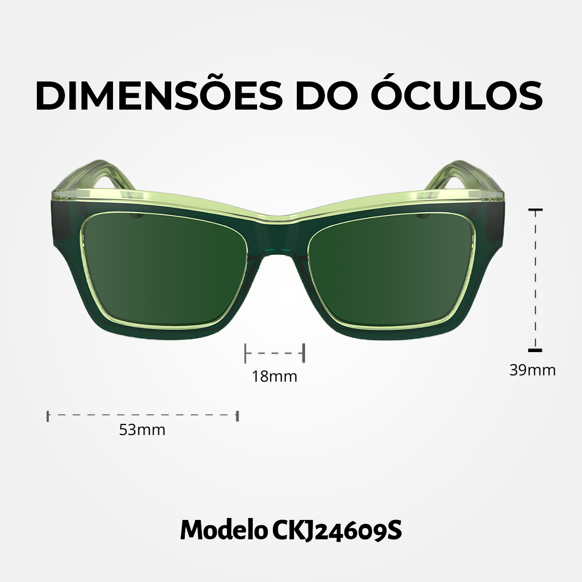 Óculos de Sol Calvin Klein jeans 24609S Green