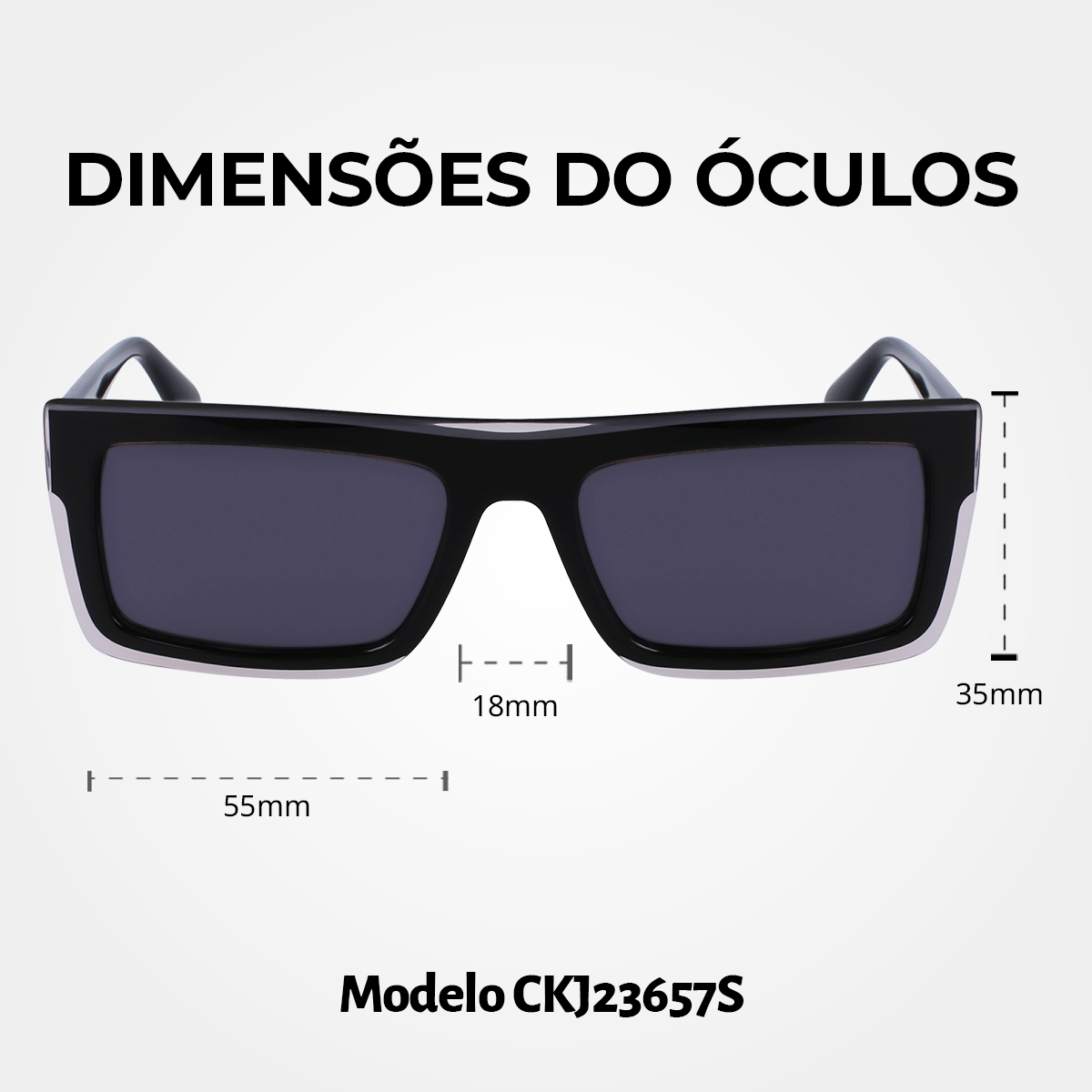 Óculos de Sol Calvin Klein jeans 23657S Black