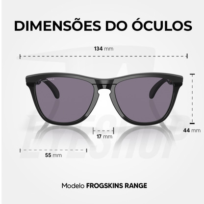 Óculos de Sol Oakley Frogskins Range MAtte Black Prizm Grey