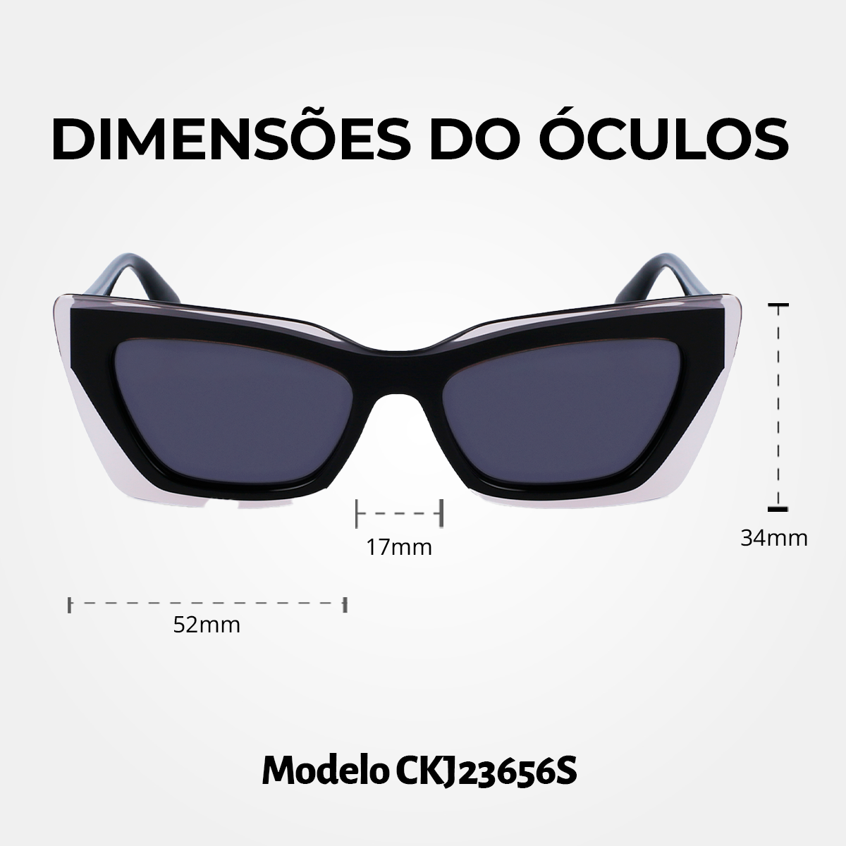 Óculos de Sol Calvin Klein jeans 23656S Black