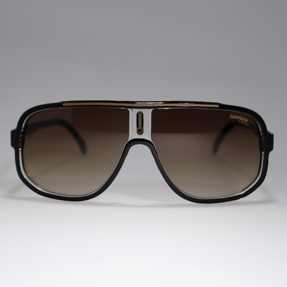 Óculos de Sol Carrera 1057S Black Gold on Clear Gradient Brown