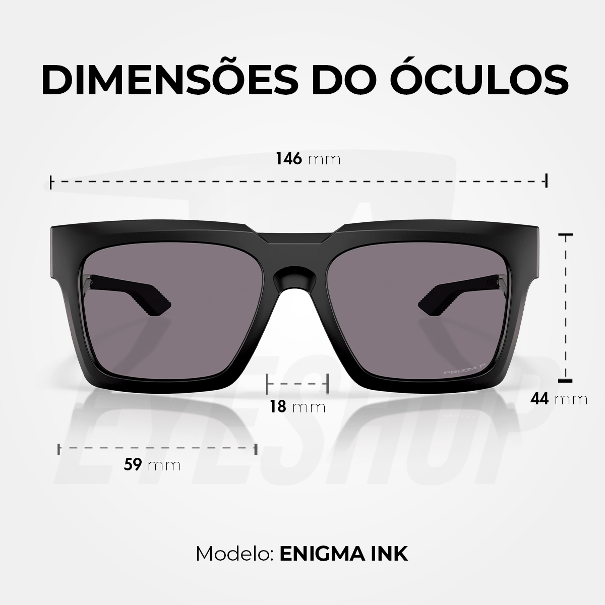 Óculos de Sol Oakley Enigma Ink  Prizm Grey Polarizado