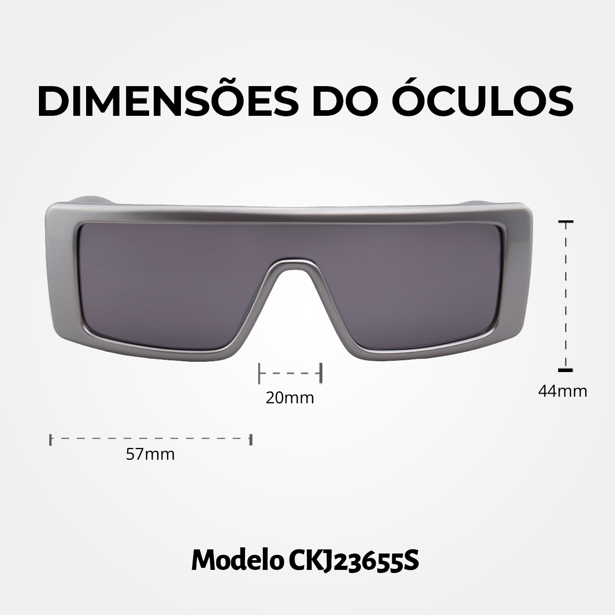 Óculos de Sol Calvin Klein jeans 23655S Silver