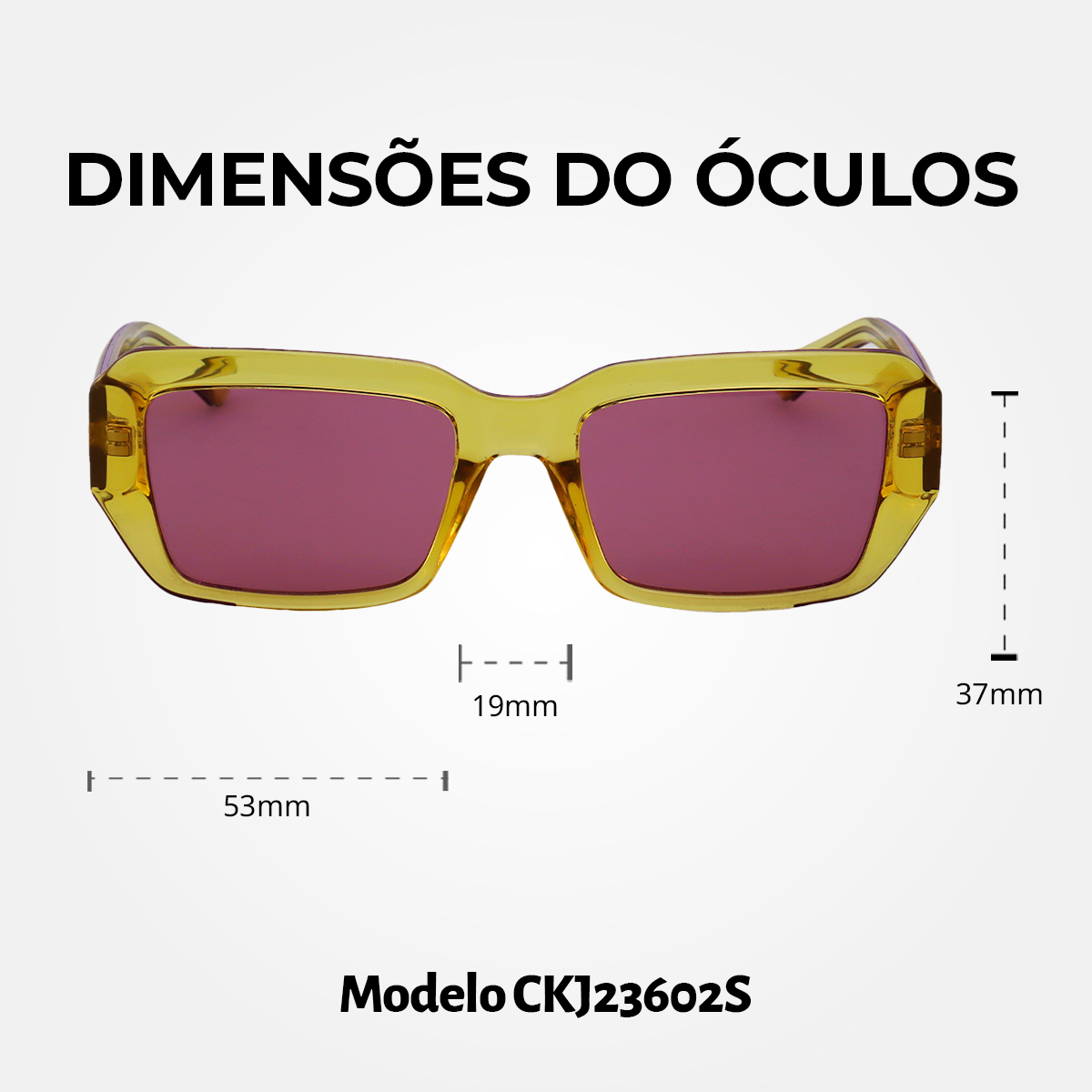 Óculos de Sol Calvin Klein jeans 23602S Yellow