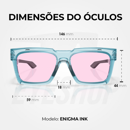 Óculos de Sol Oakley Enigma Ink Polished Transparent Stonewash Prizm Low Light