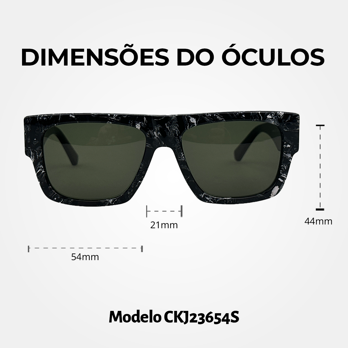 Óculos de Sol Calvin Klein jeans 23654S Black