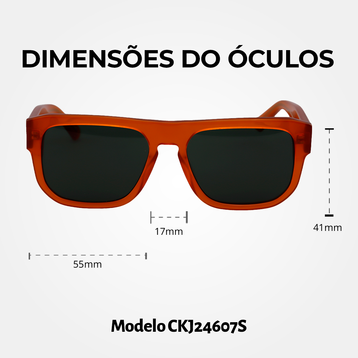 Óculos de Sol Calvin Klein jeans 24607S Brown Havana