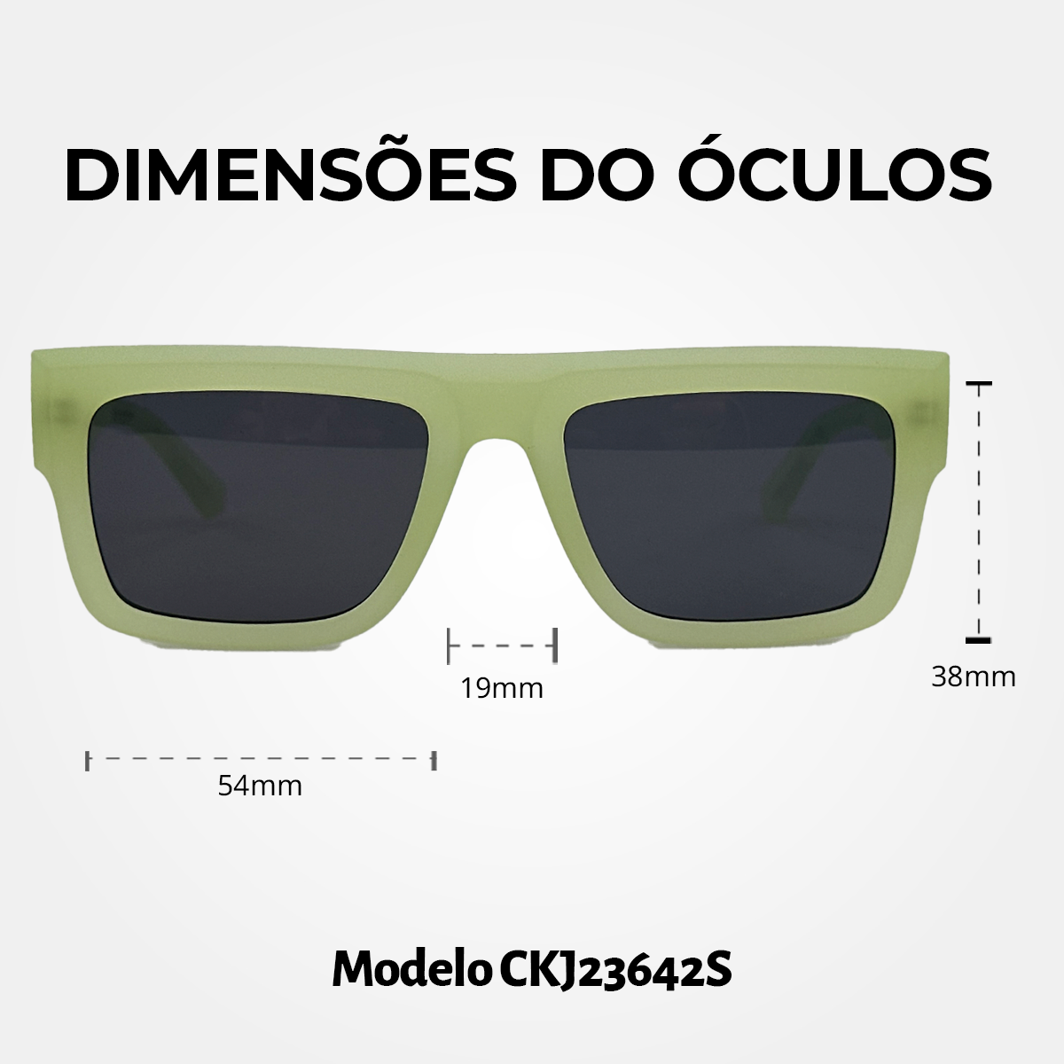 Óculos de Sol Calvin Klein jeans 23642S Frosted Light Yellow