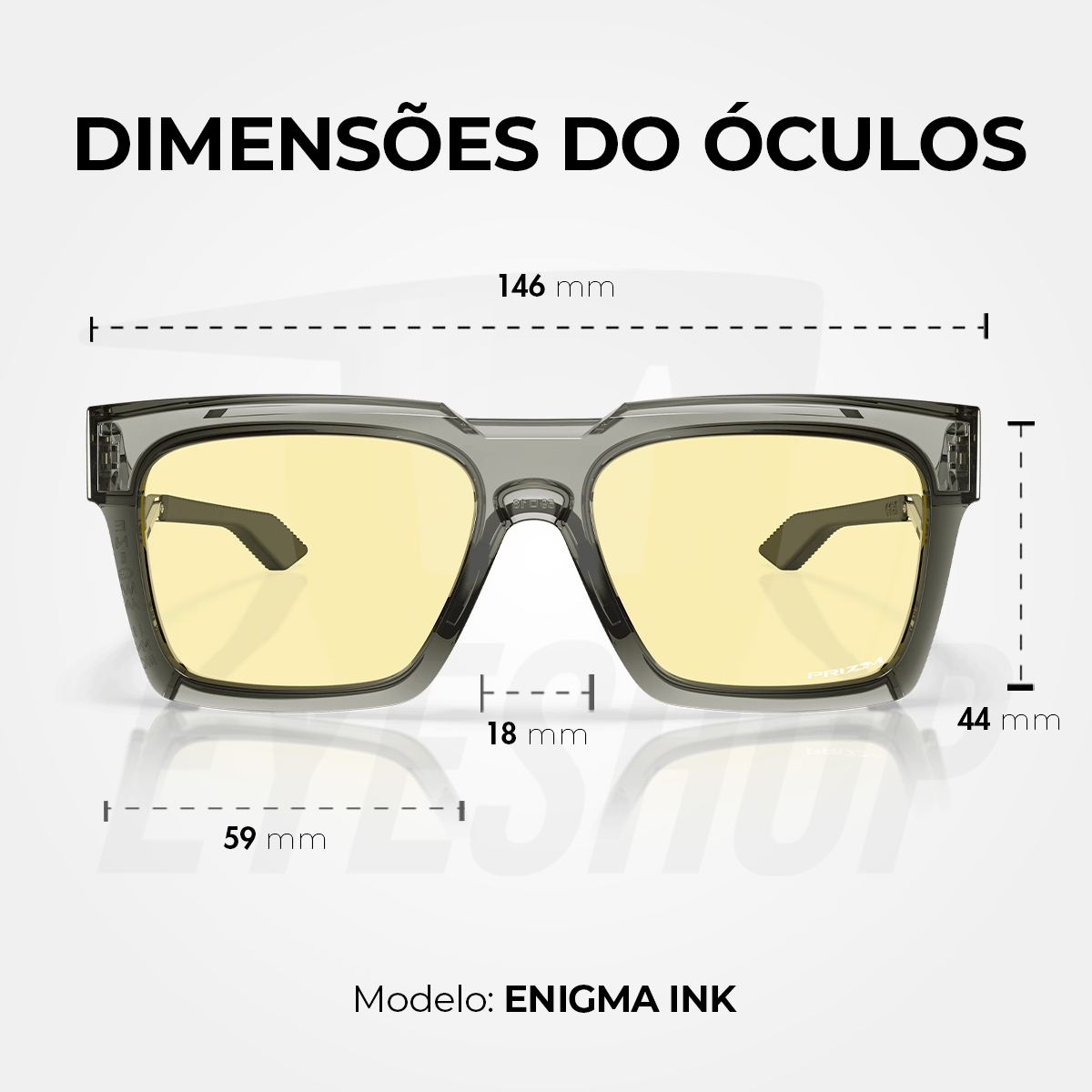 Óculos de Sol Oakley Enigma Ink Grey Smoke Prizm Gaming